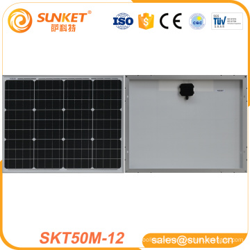 bestes preis 50 watt amorphes silizium panel50w monokristalline solar panel 50 watt mono solar panelwith CE TUV